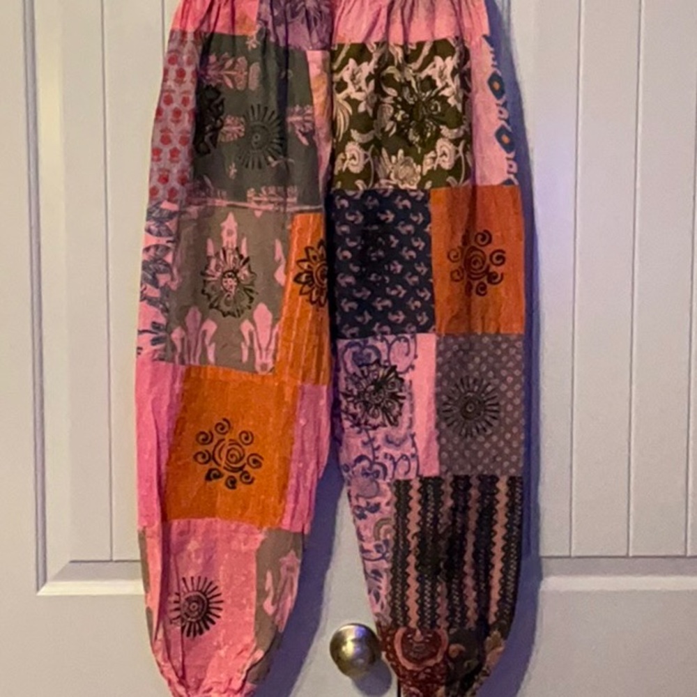 Janice Kantha Perfect Patchwork Harem Jogger Styl… - image 3